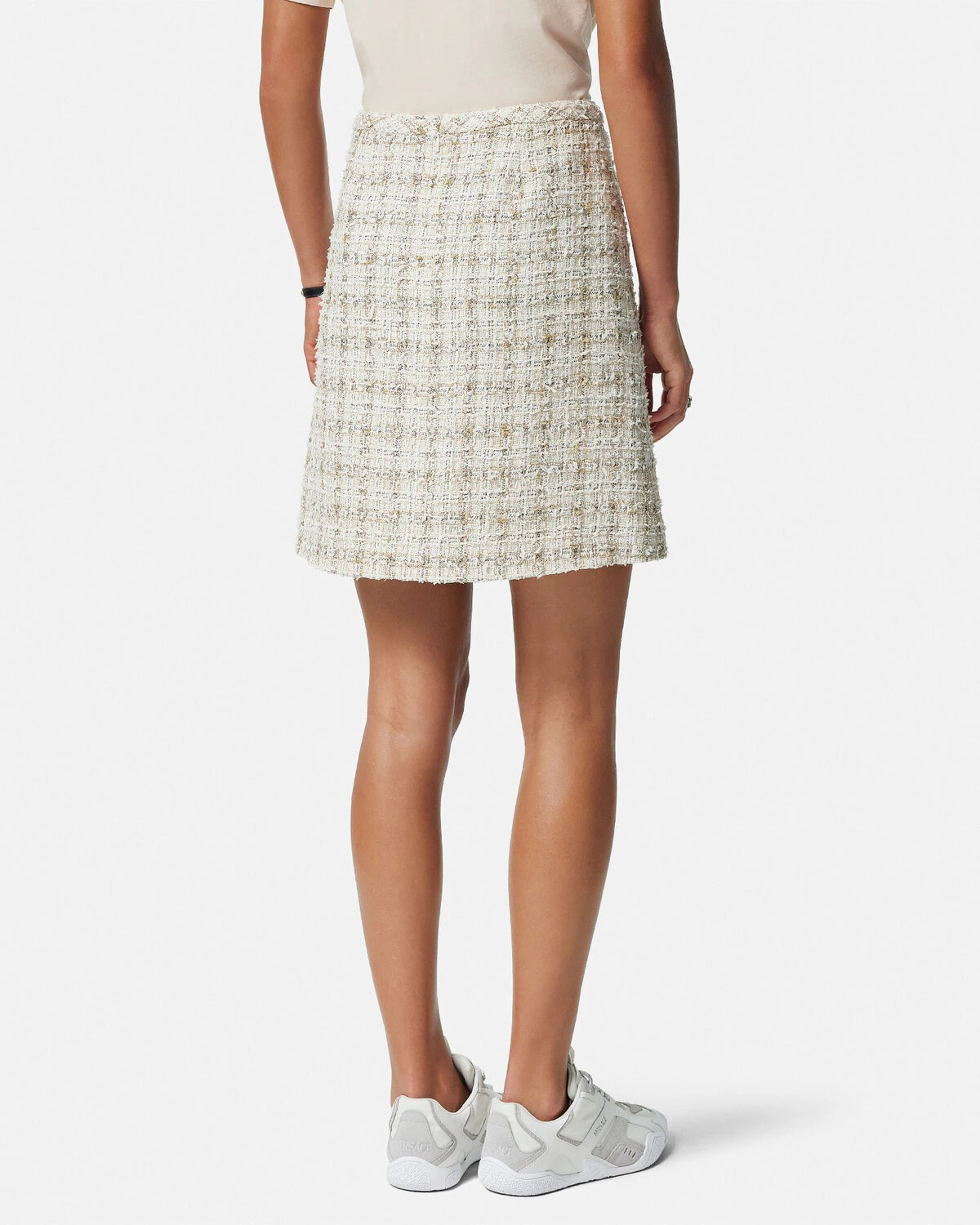 Tweed A-line Mini Skirt - 5