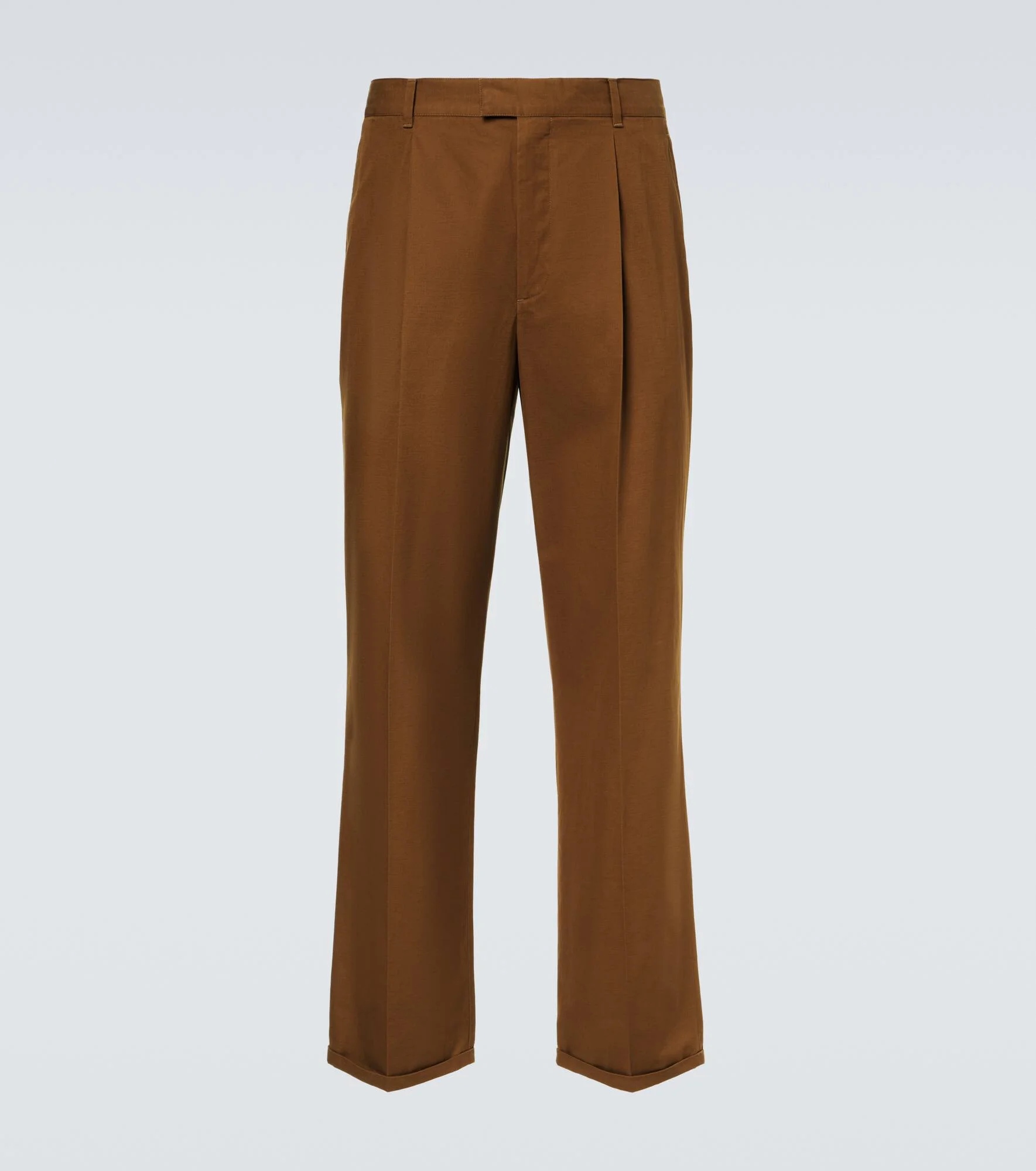 Belamy cotton-blend gabardine straight pants - 1