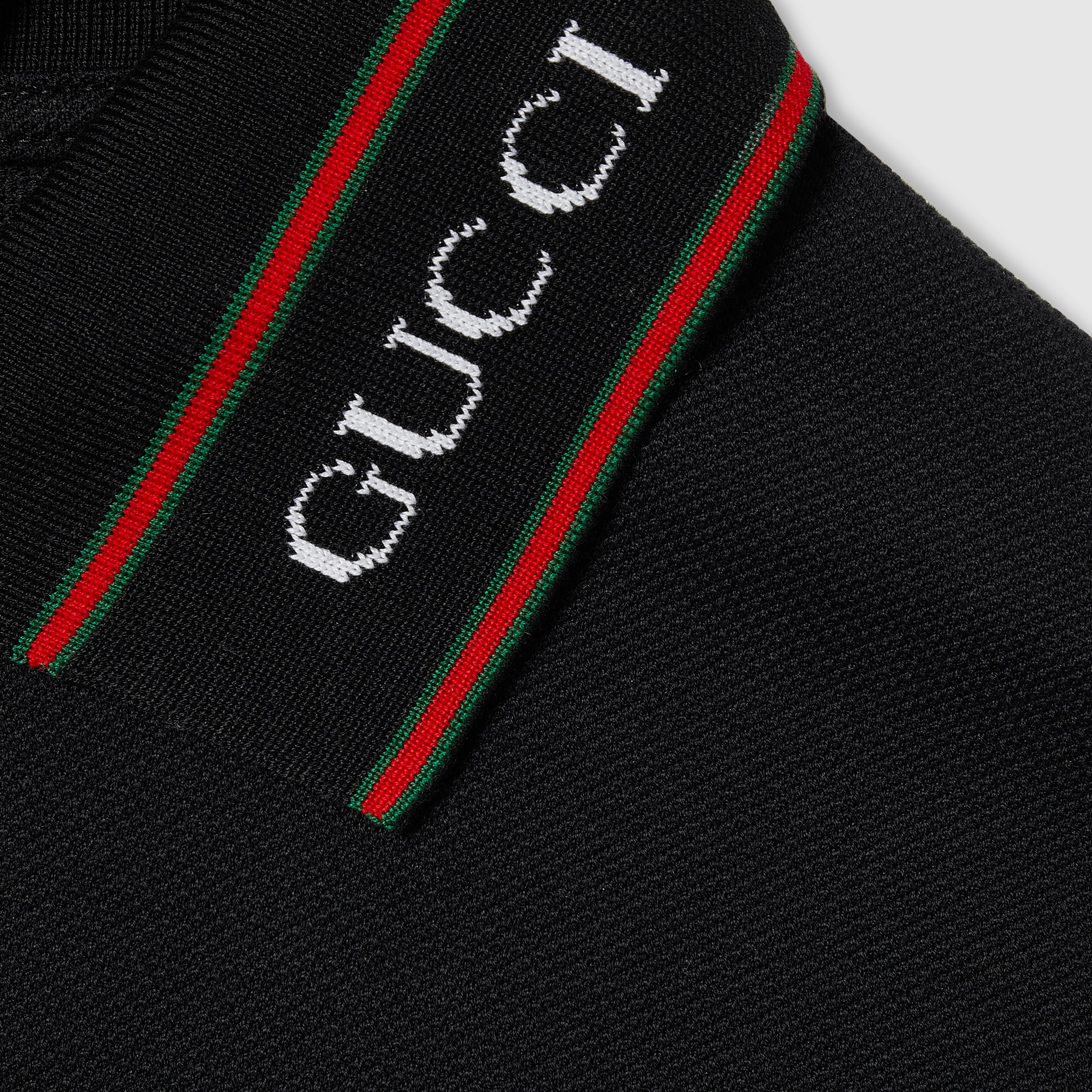 Cotton piquet polo shirt with Web - 7