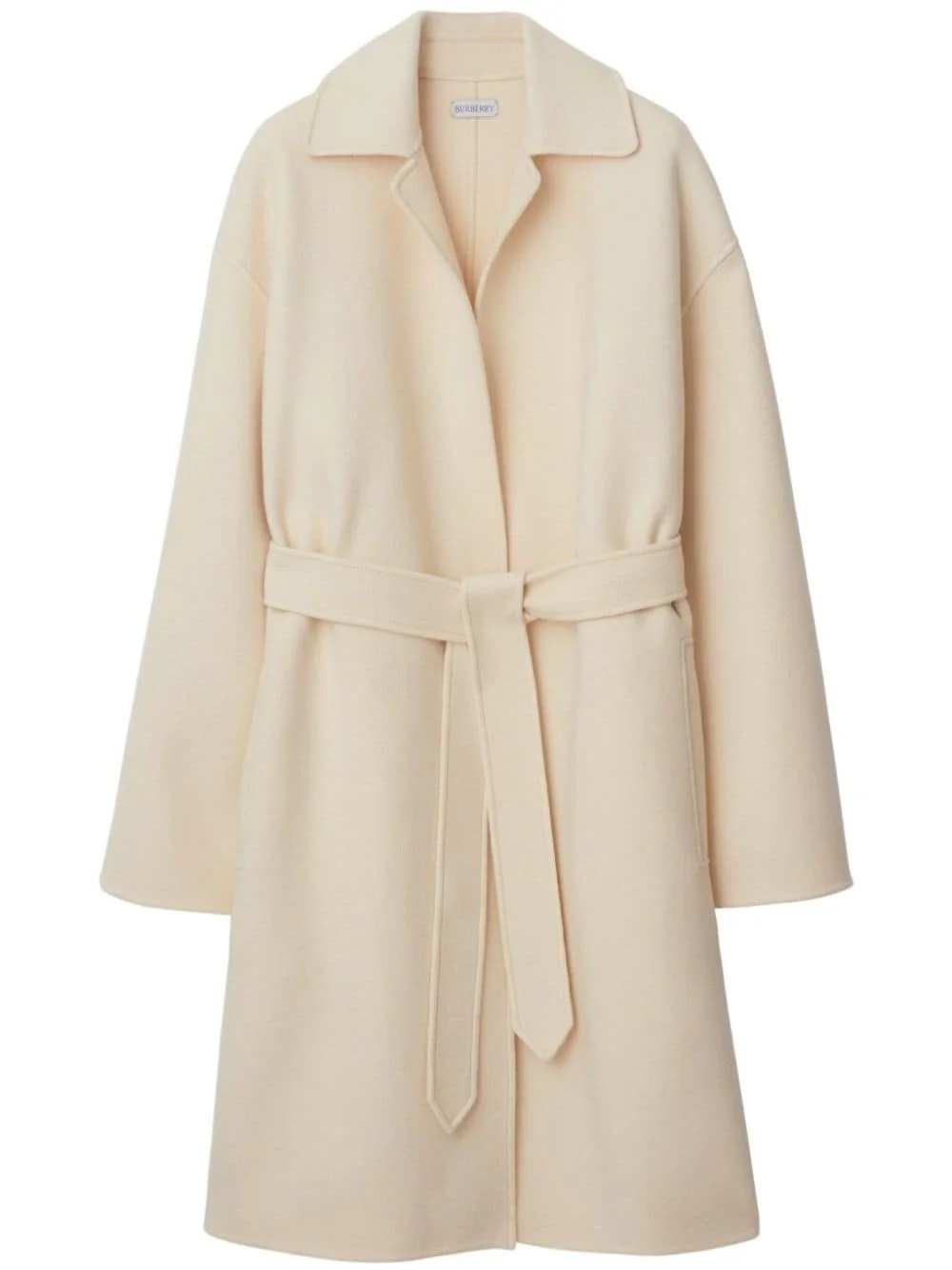 wrap cashmere coat - 1