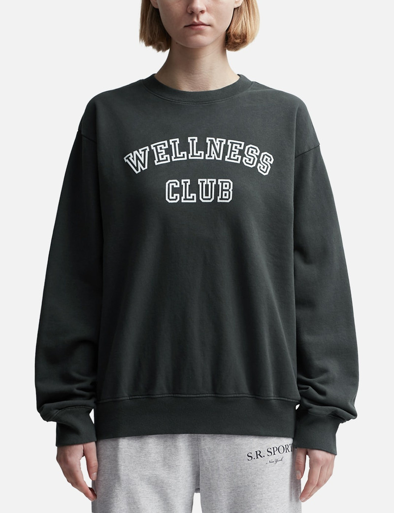 WELLNESS CLUB FLOCKED CREWNECK 1