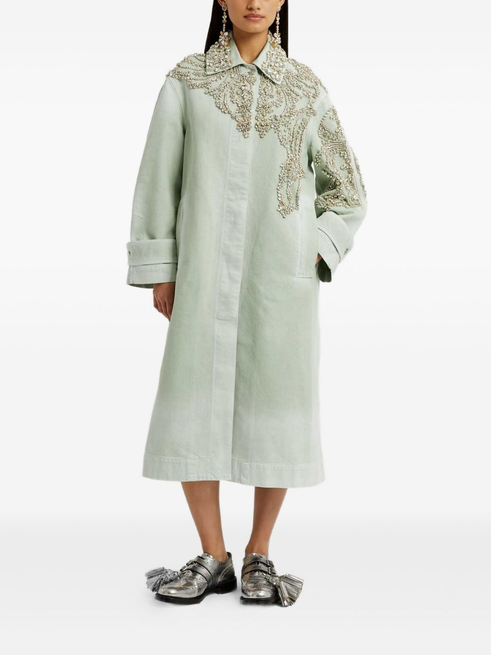 embroidered coat - 4