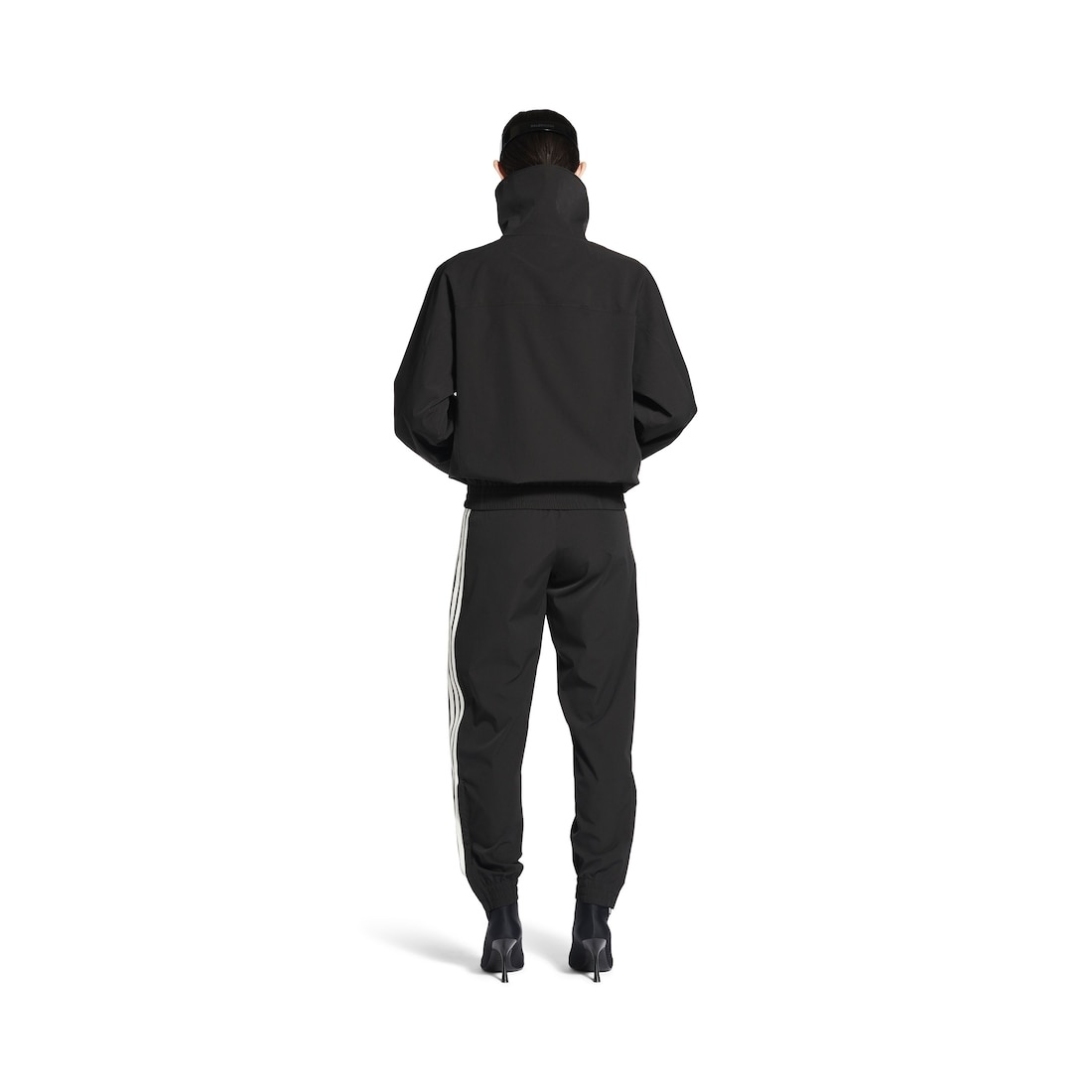 Women's Fitted Tracksuit Pants in Black - 4