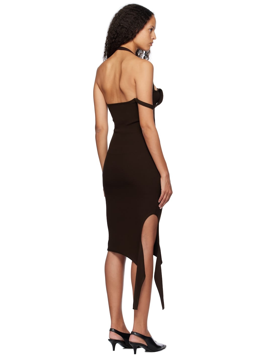 Brown Undressed Light Knit Minidress - 3