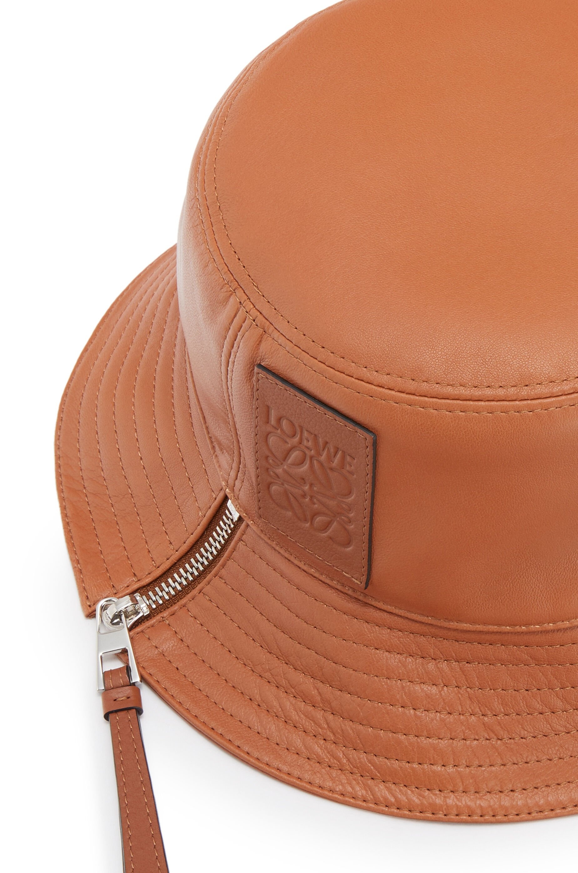 Fisherman hat in nappa calfskin - 5