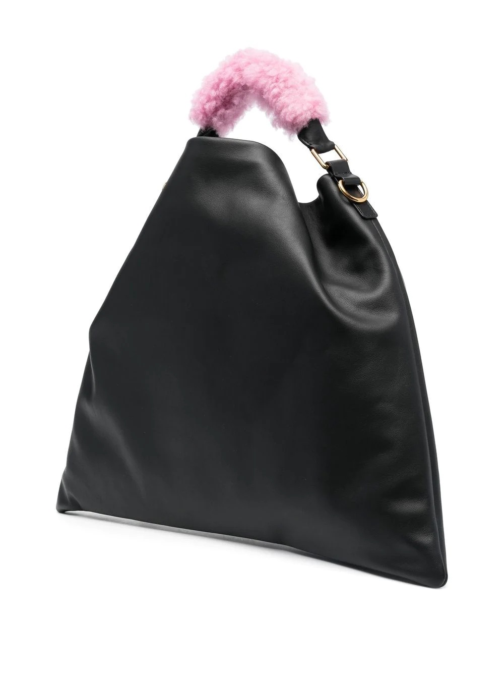 shearling-handle hobo tote bag - 3