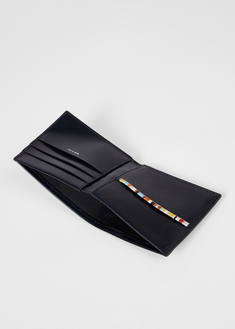 Navy Interior 'Signature Stripe' Trim Billfold Wallet 3