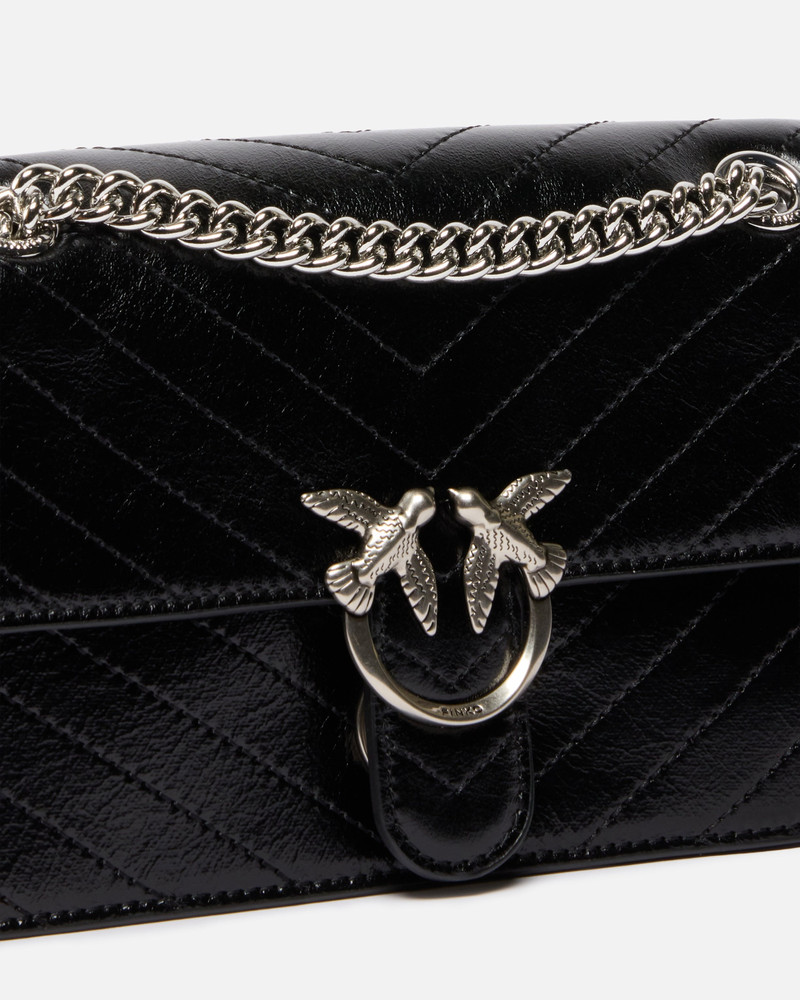 MINI LOVE BAG ONE LIGHT SMALL HANDBAG IN CHEVRON LEATHER 3