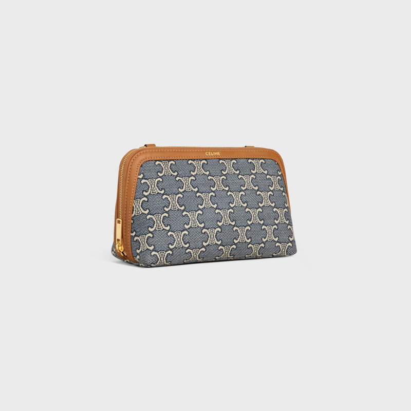 Clutch on Chain IN JACQUARD TRIOMPHE ALL OVER 3