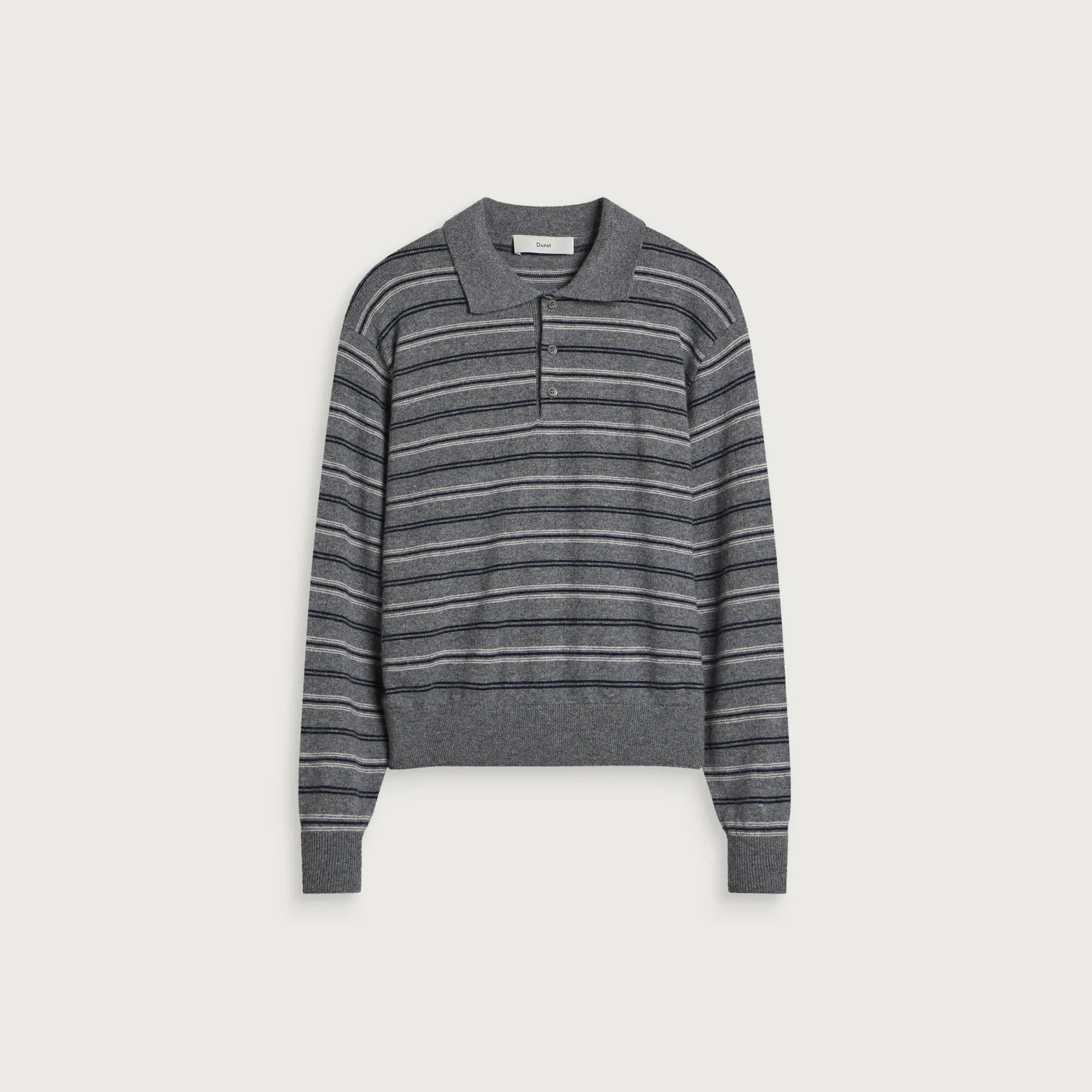 Dunst Collared Striped Sweater - 1