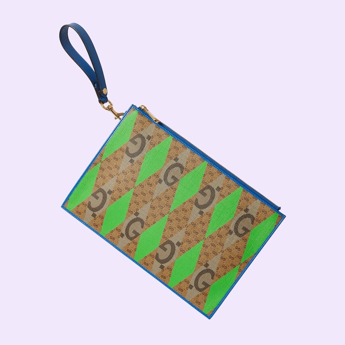 GG rhombus print pouch - 4