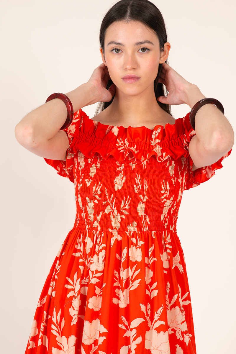 Long Dress Suzanne - Coral Palm Beach 4