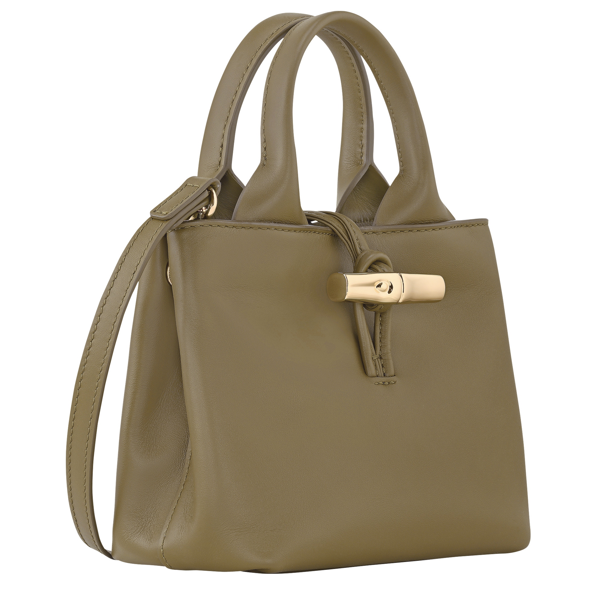 Le Roseau XS Handbag Olive - Leather - 3