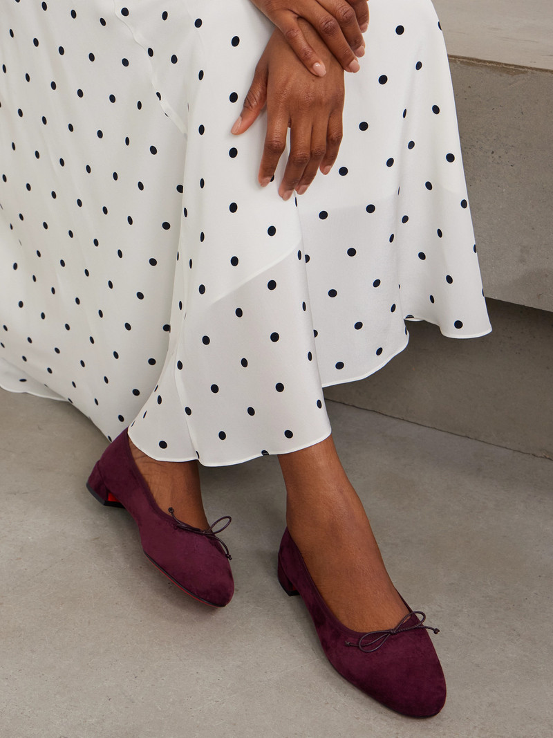 Christian Louboutin Sweetie Jane Suede Ballet Flats outlook