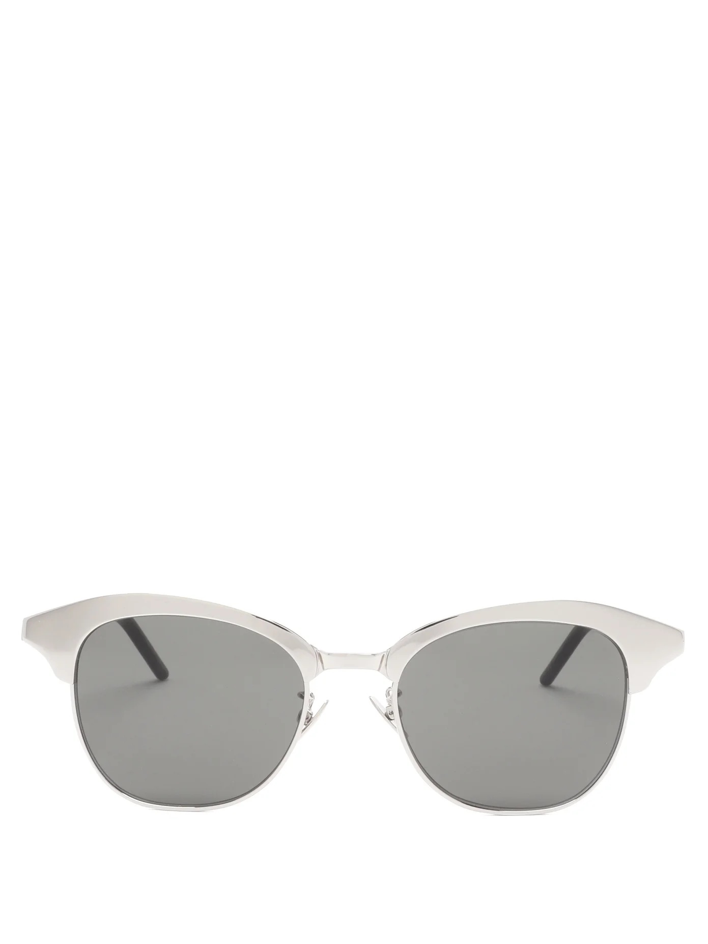 D-frame metal and acetate sunglasses - 1