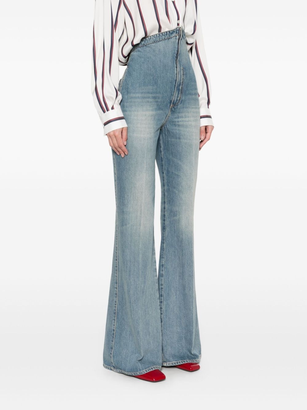 Fold Over Waist jeans - 3