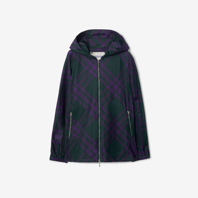 체크 나일론 Hooded 재킷 - 1