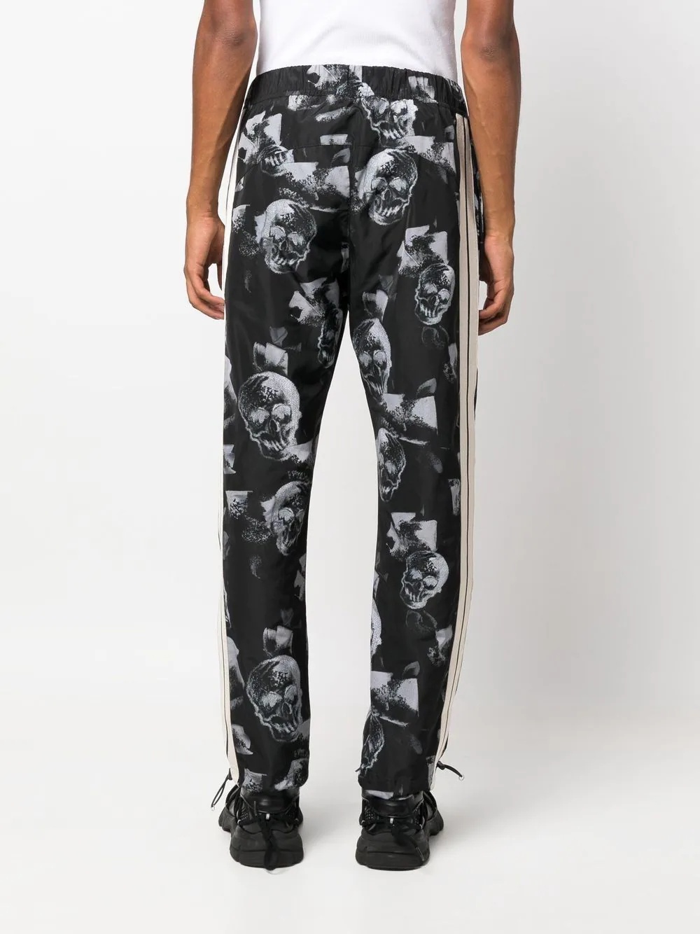 all-over skull-print trousers - 4