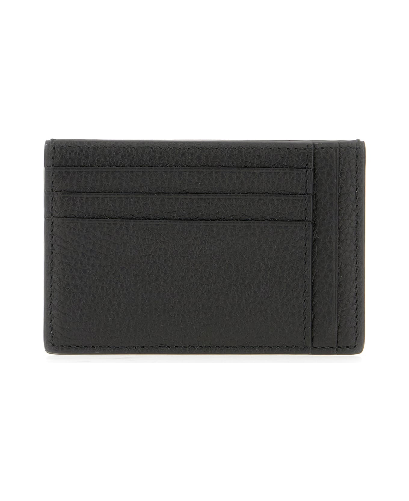 Black Leather Card Holder - 3