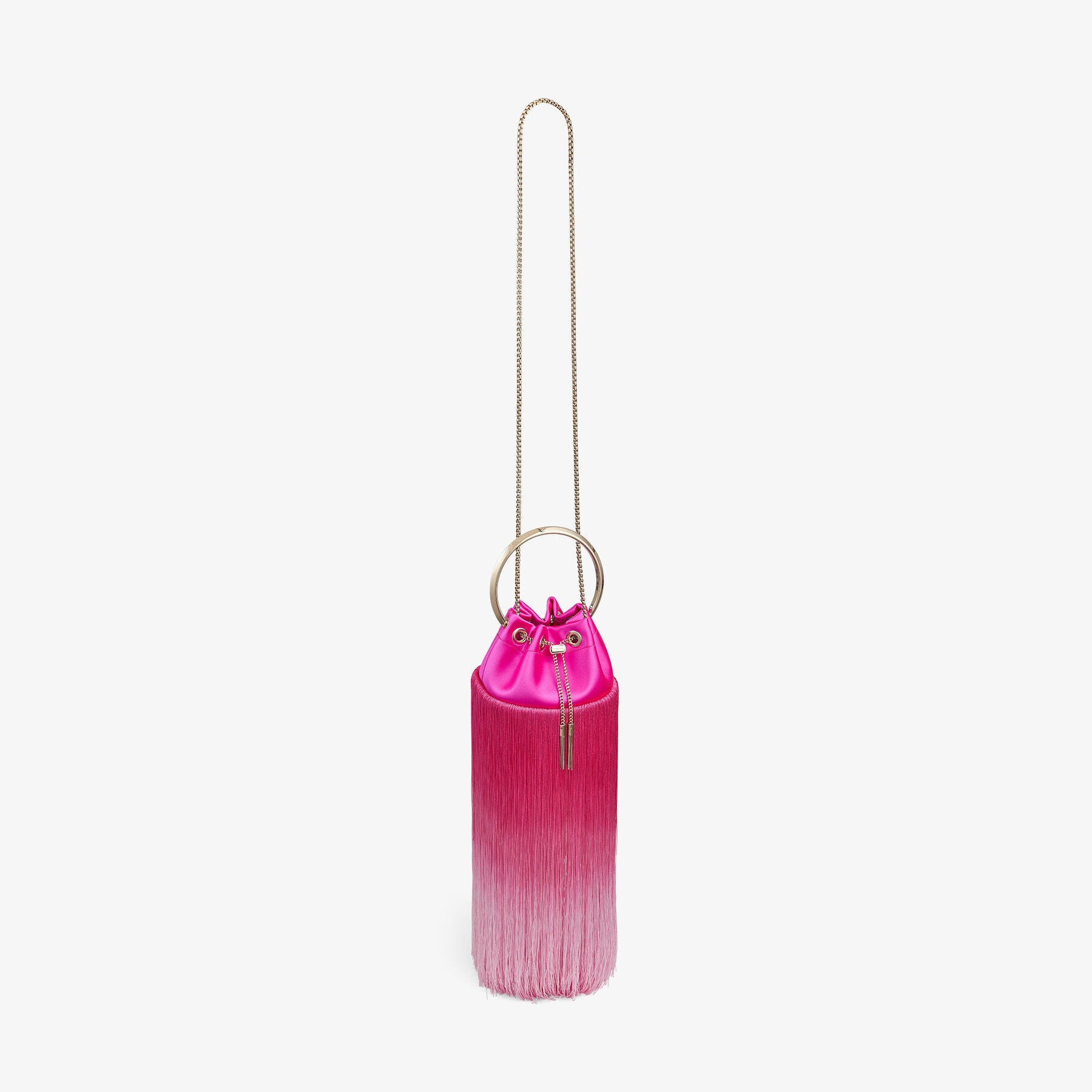 Bon Bon
Fuchsia Satin Bag with Fringes - 6