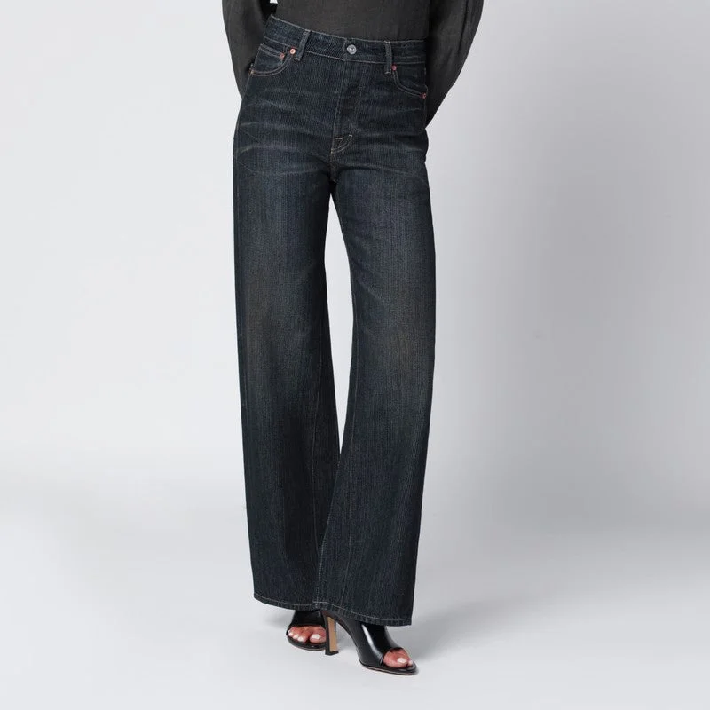 Our Legacy Indigo Blue Vintage-Effect Jeans Women - 1
