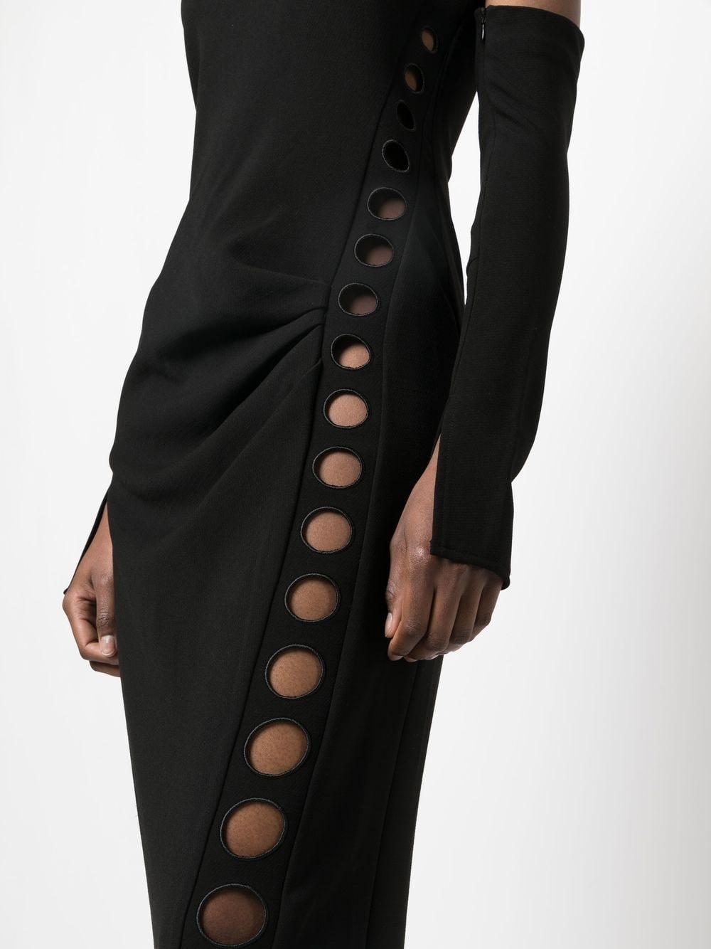 off-shoulder midi dress - 5