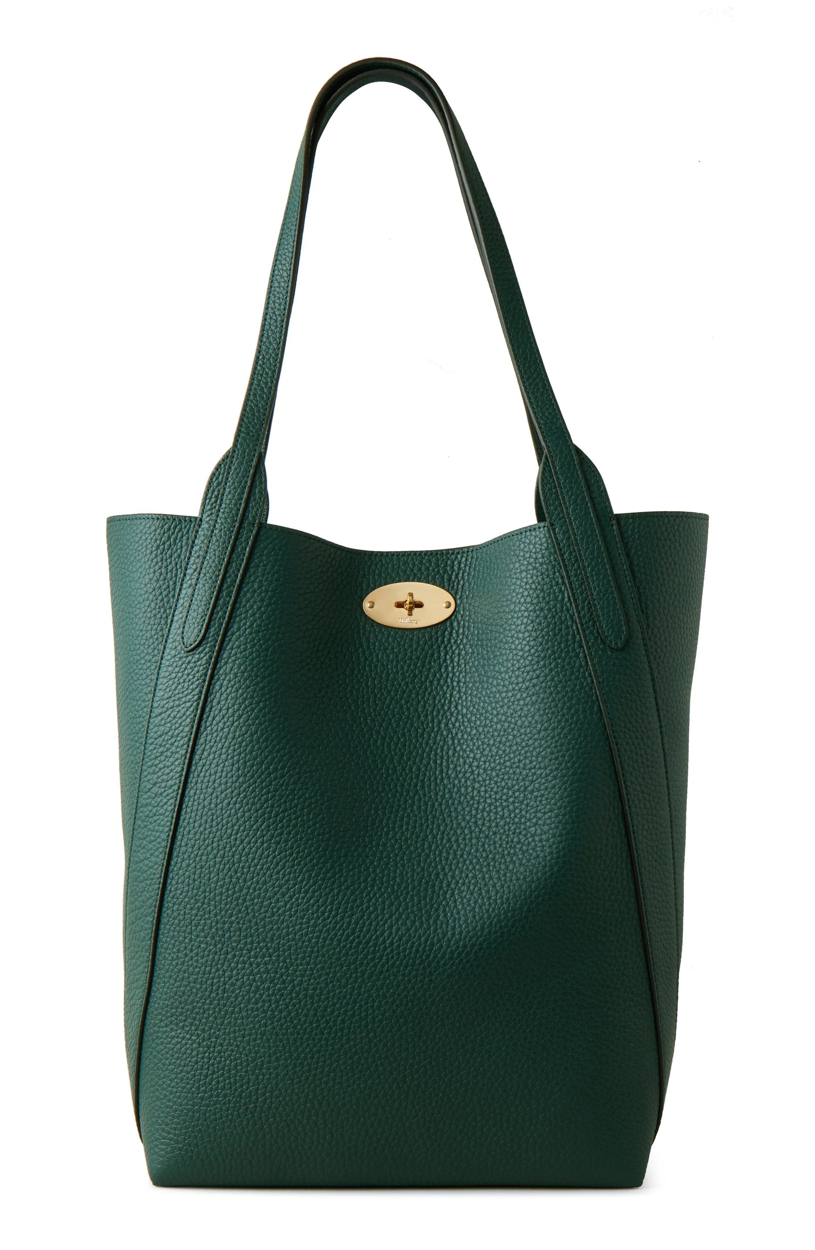 Mulberry Bayswater Heavy Grain Leather North/South Tote in Mulberry Green at Nordstrom - 1