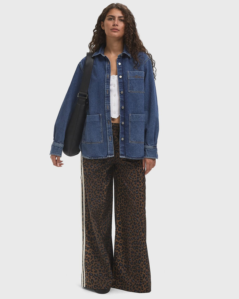 LACOSTE Oversized Denim Overshirt outlook