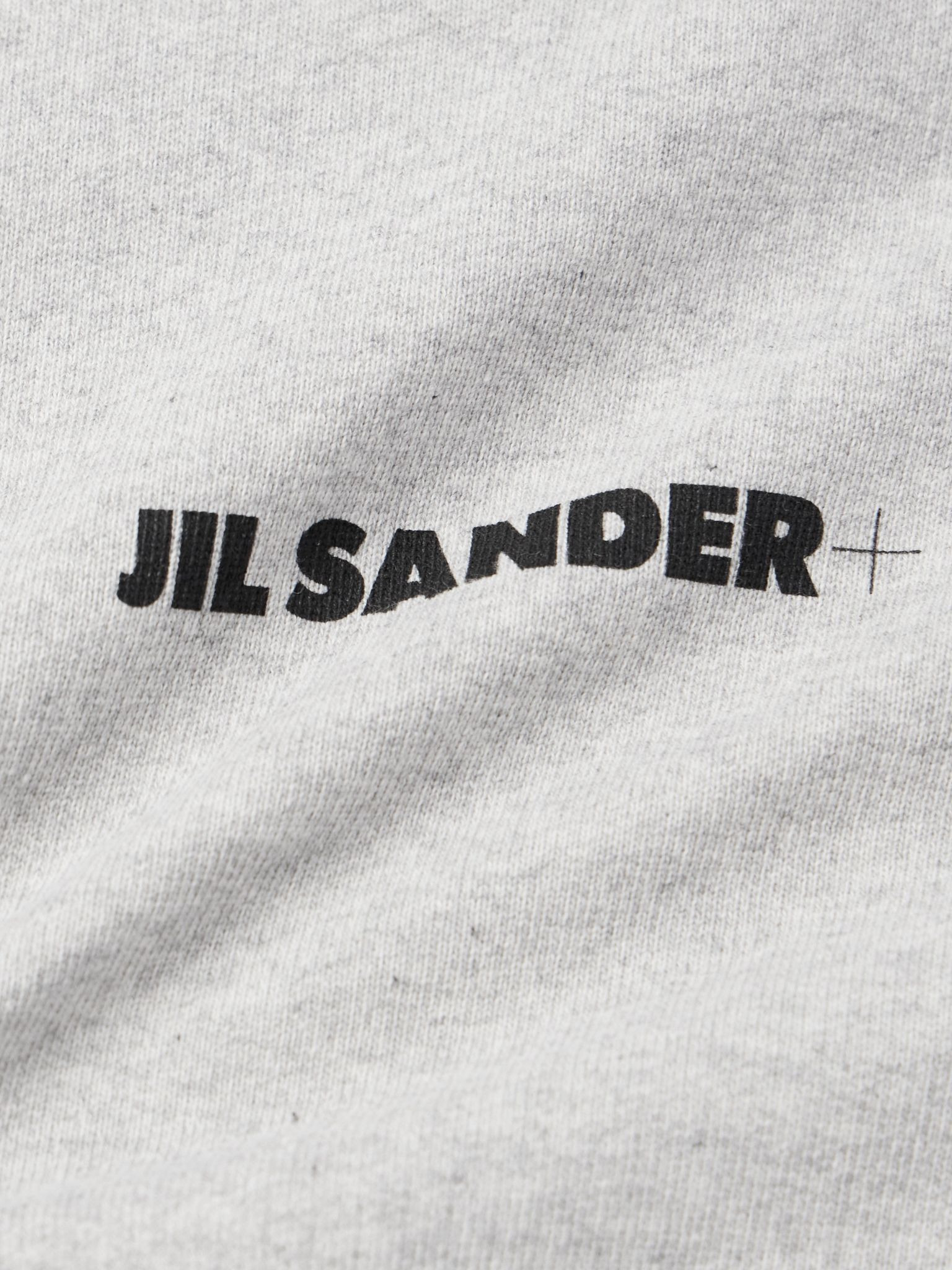 Logo-Print Cotton-Jersey Hoodie Gray - 4