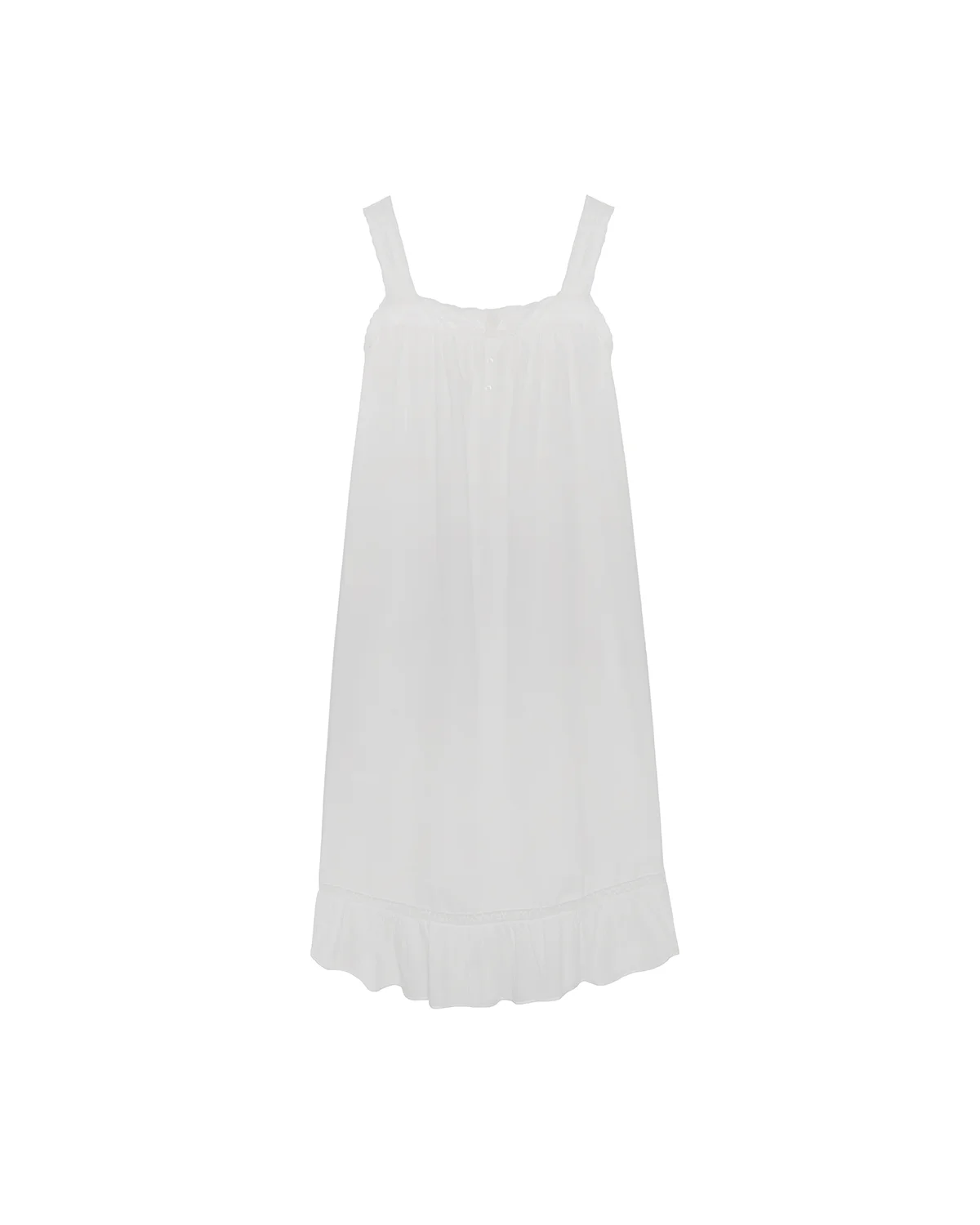The Fleur Slip: Cotton Voile White - 1