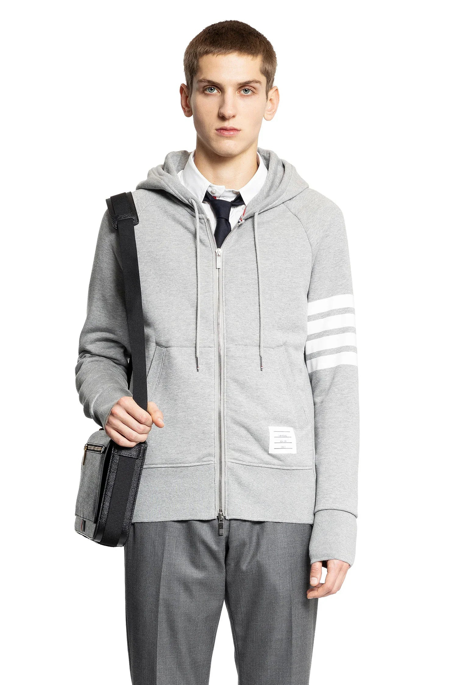 THOM BROWNE MAN GREY SWEATSHIRTS - 5