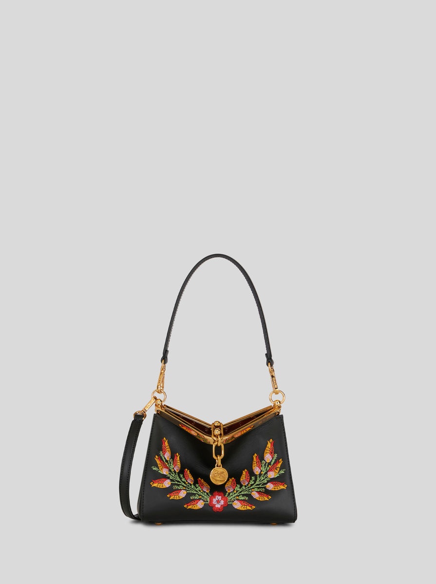 MINI VELA BAG WITH FLORAL EMBROIDERY - 1