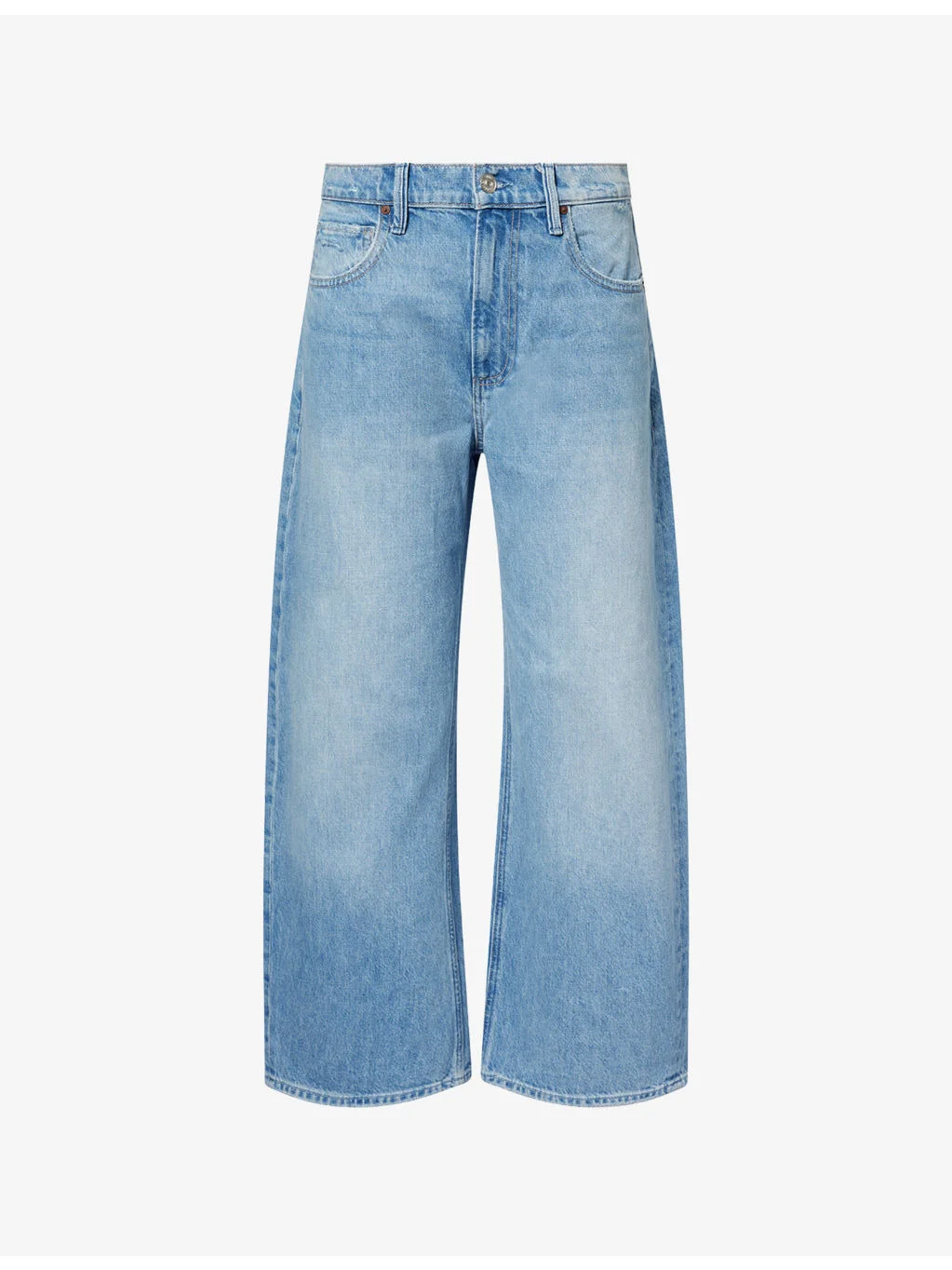 Arellia Ankle-Seam Cotton Denim Jeans - 1