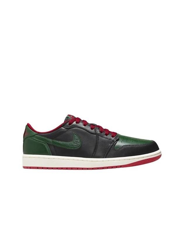 1 Retro Low OG Low Top Sneakers Black Gorge Green - 1