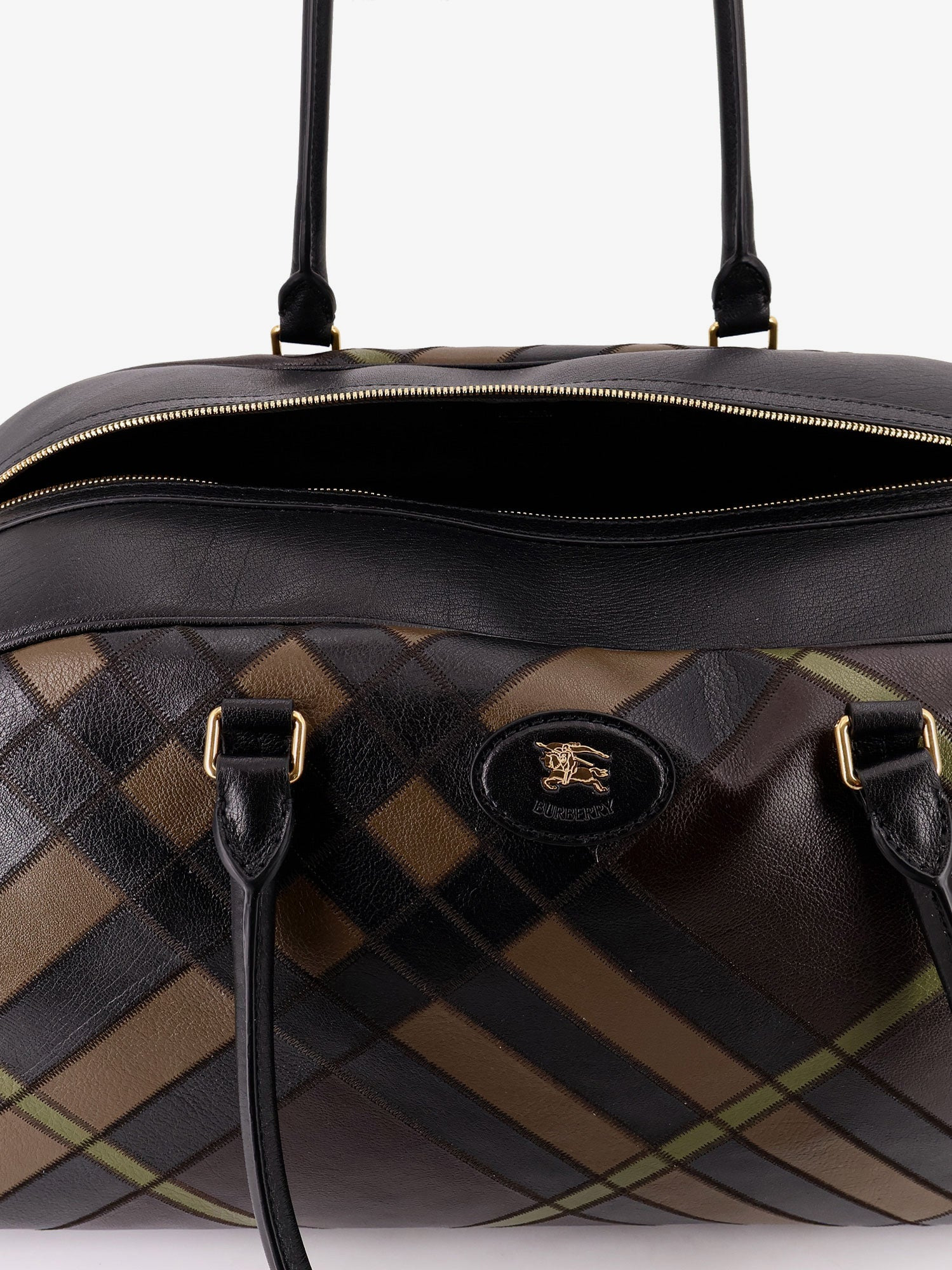 Burberry Bowling Highlands Extra Large Leather Bag - 5