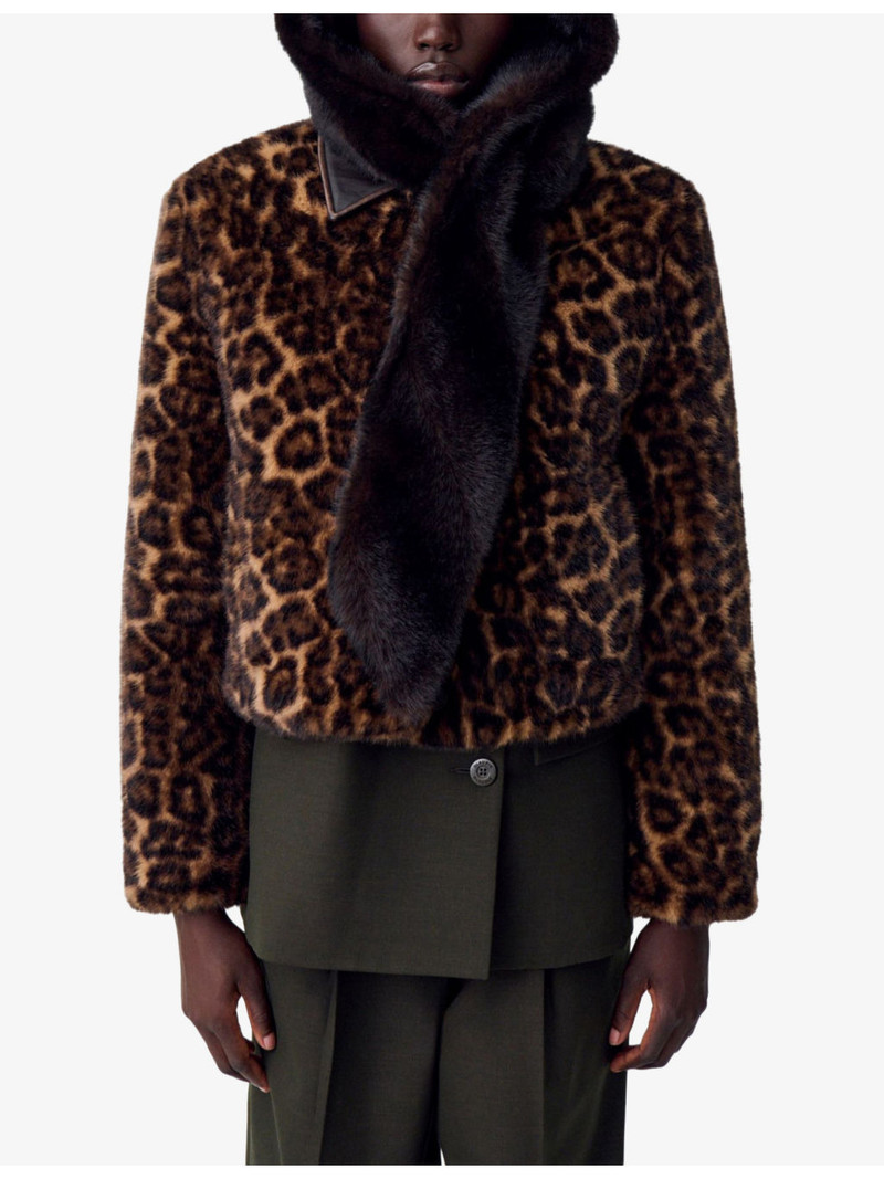 Claudie Pierlot Faux-Fur Hood outlook