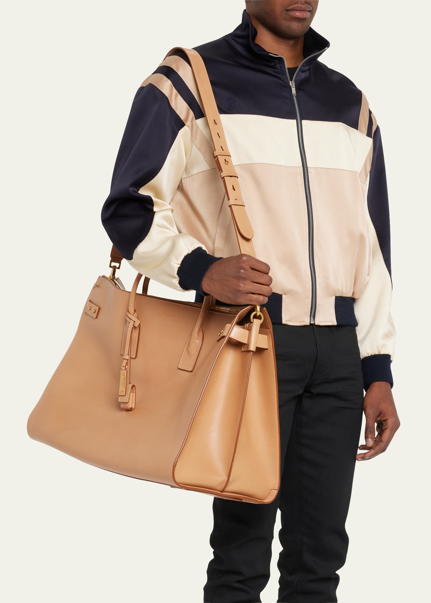 Sac de Jour Zip Calf Leather Duffel Bag - 4