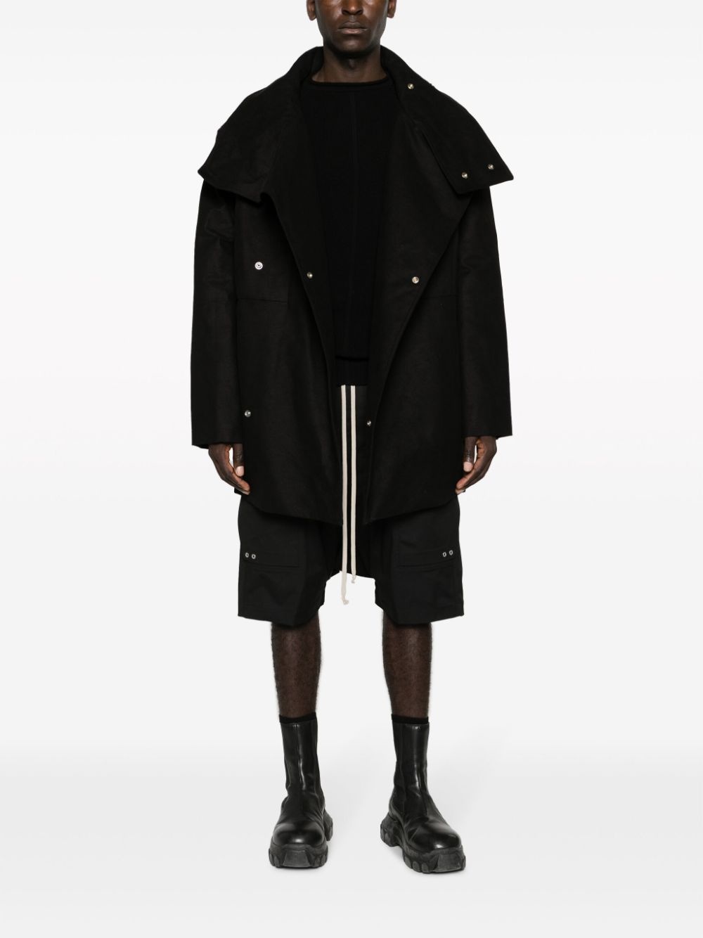 Jumbo funnel-neck down coat - 2