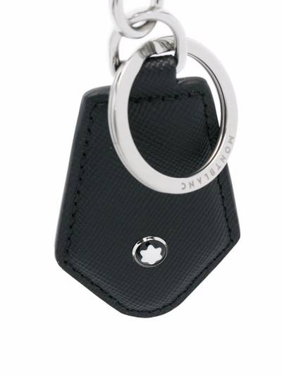 Montblanc grained leather keychain outlook