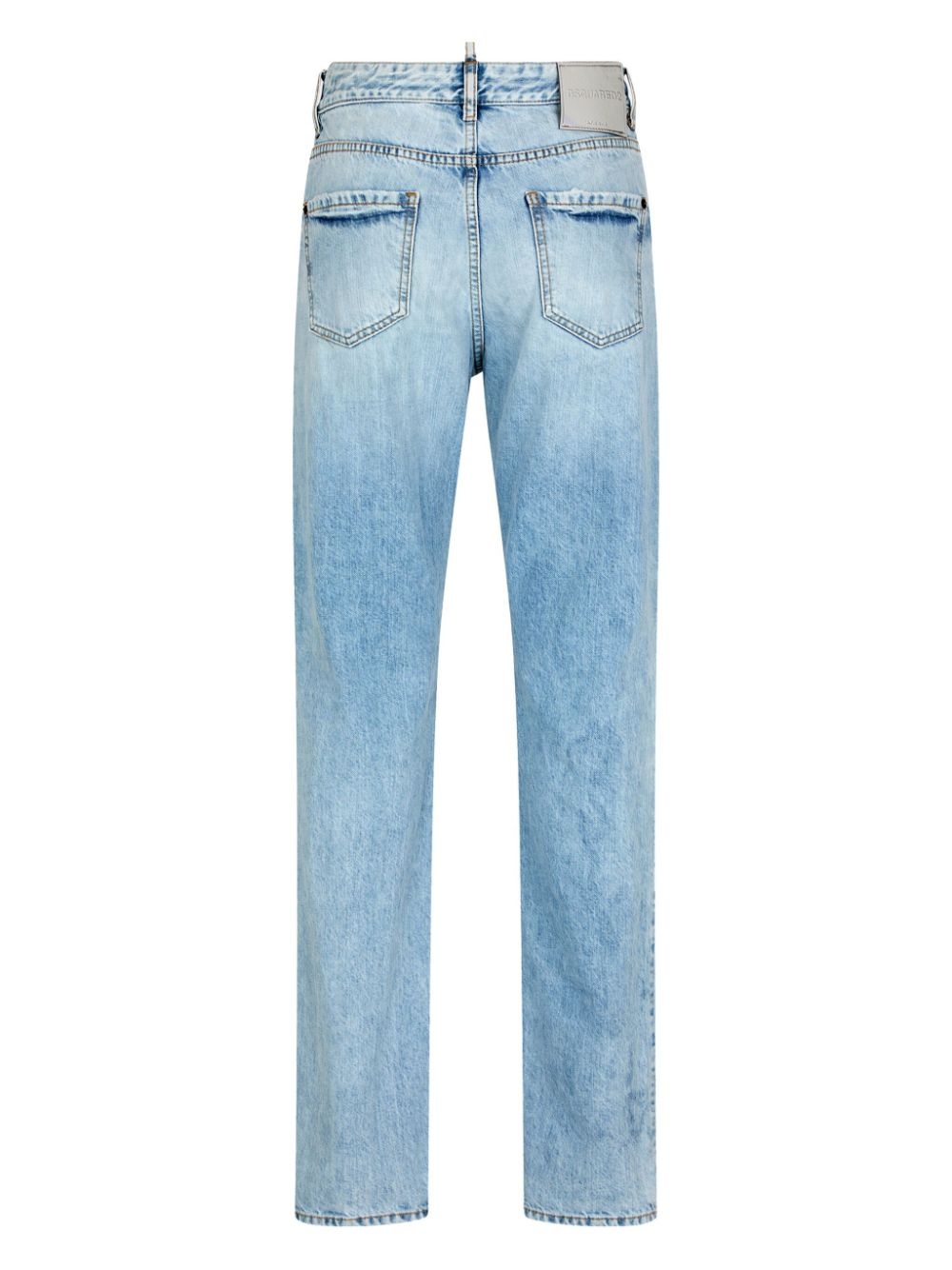 ripped-detail slim-cut jeans - 2