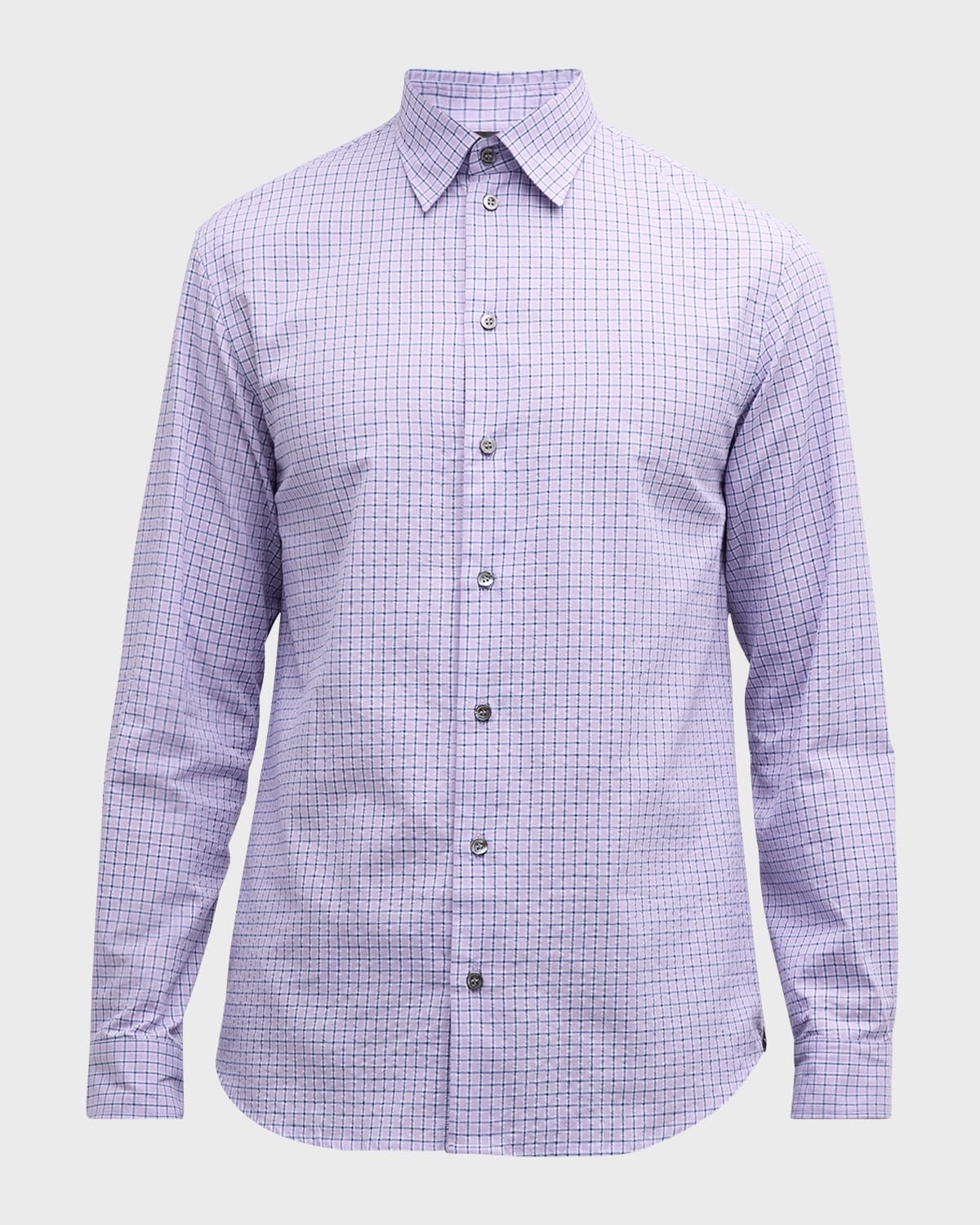 Men's Cotton Check Sport Shirt - 1