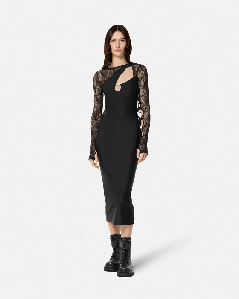 knee length dresses for ladies Printed mesh dress Moschino Jeans main image 1