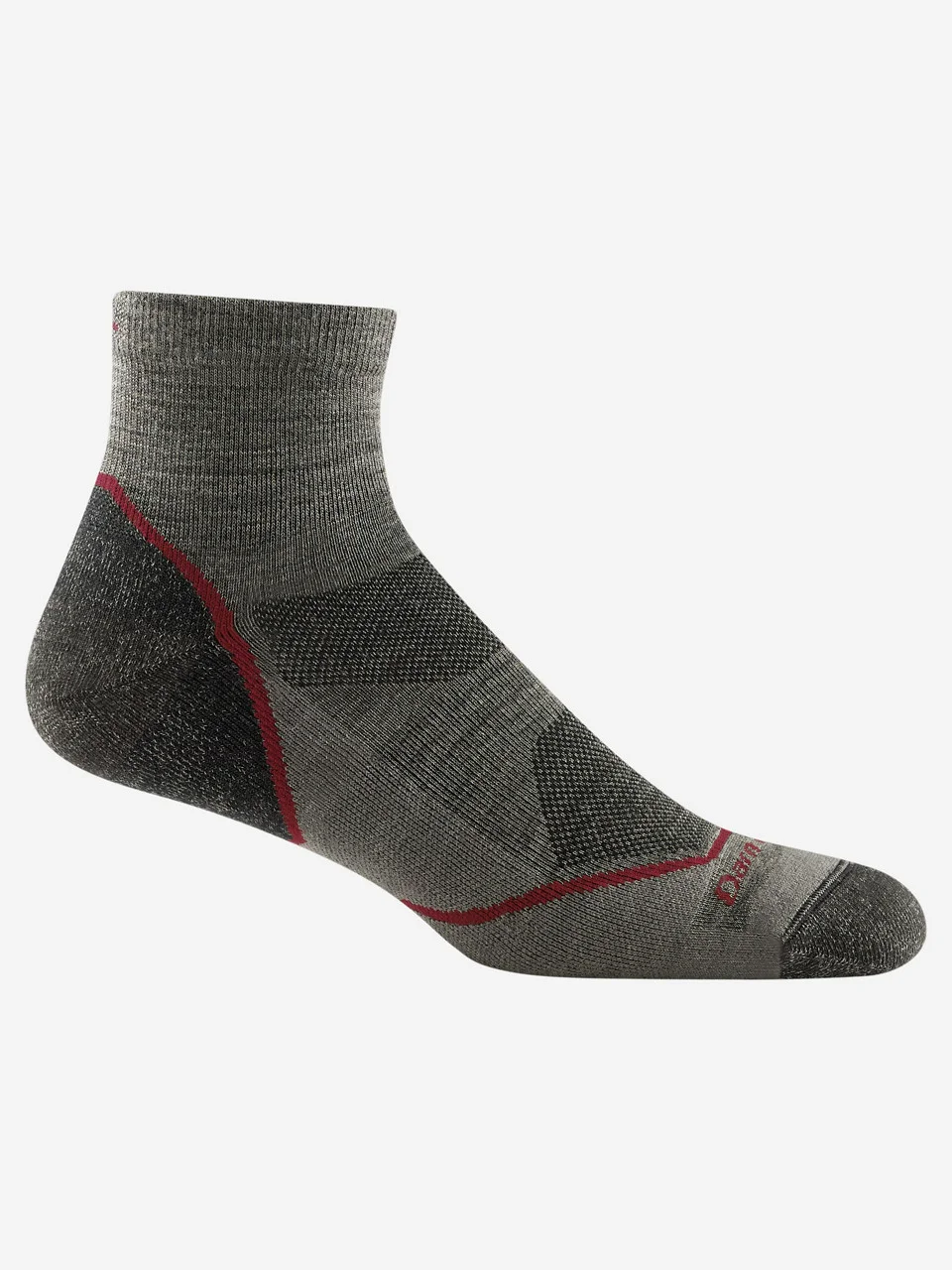 Men's Light Hiker 1/4 Lightweight with Cushion Hiking Socks - 1