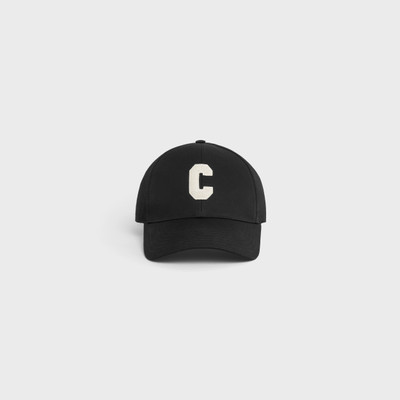 CELINE Initial baseball cap in cotton outlook