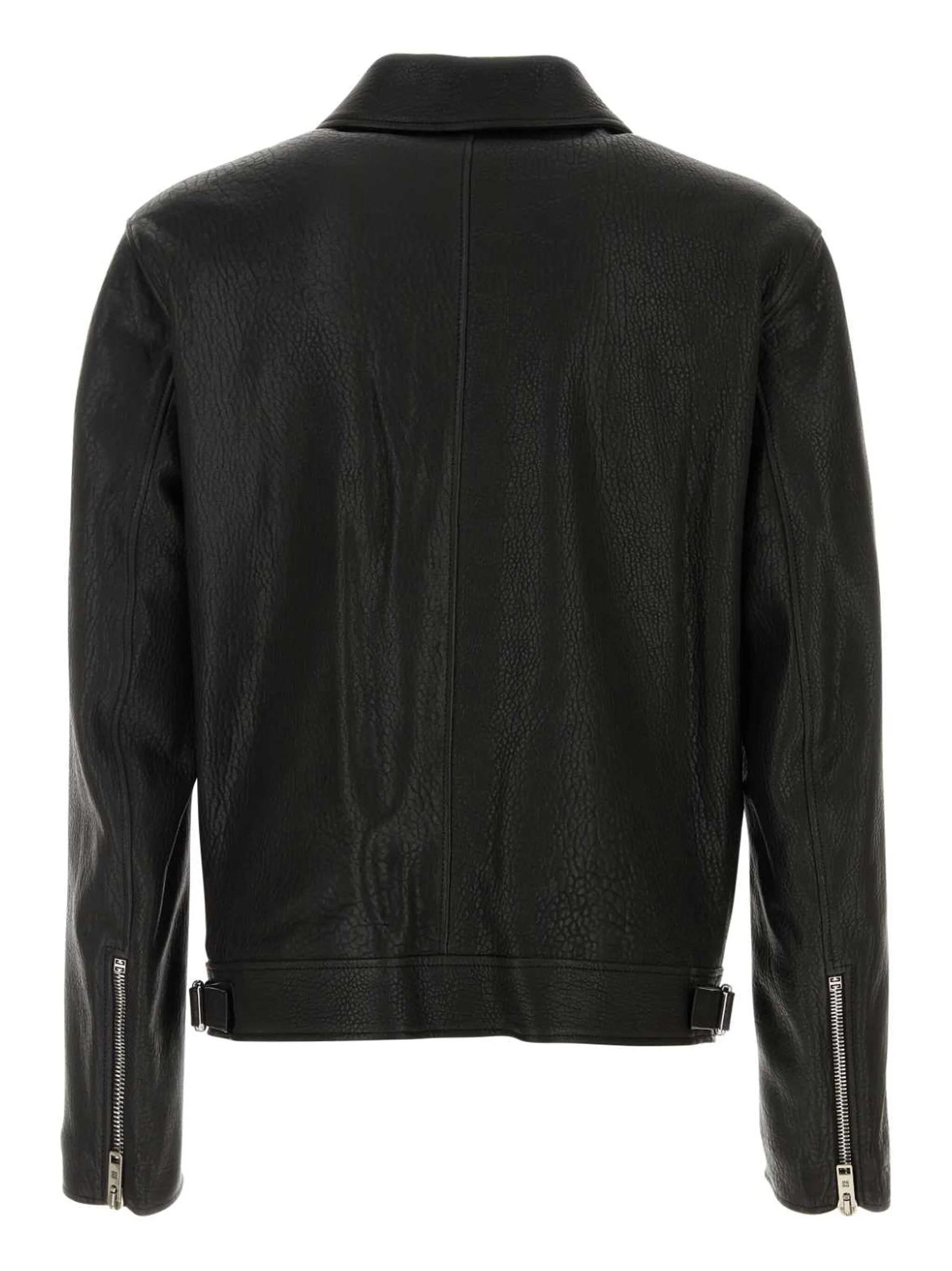 ZIP-POCKET LEATHER JACKET - 2