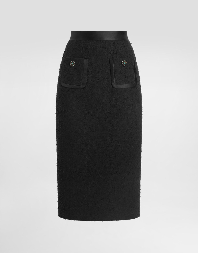 Rachel basketweave straight skirt 1