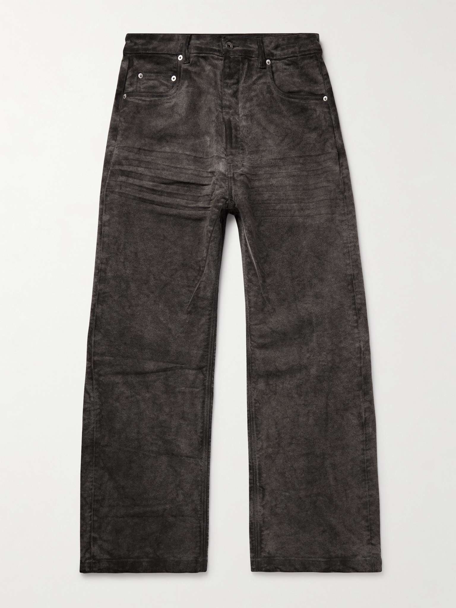 Geth Wide-Leg Cotton-Moleskin Jeans - 1