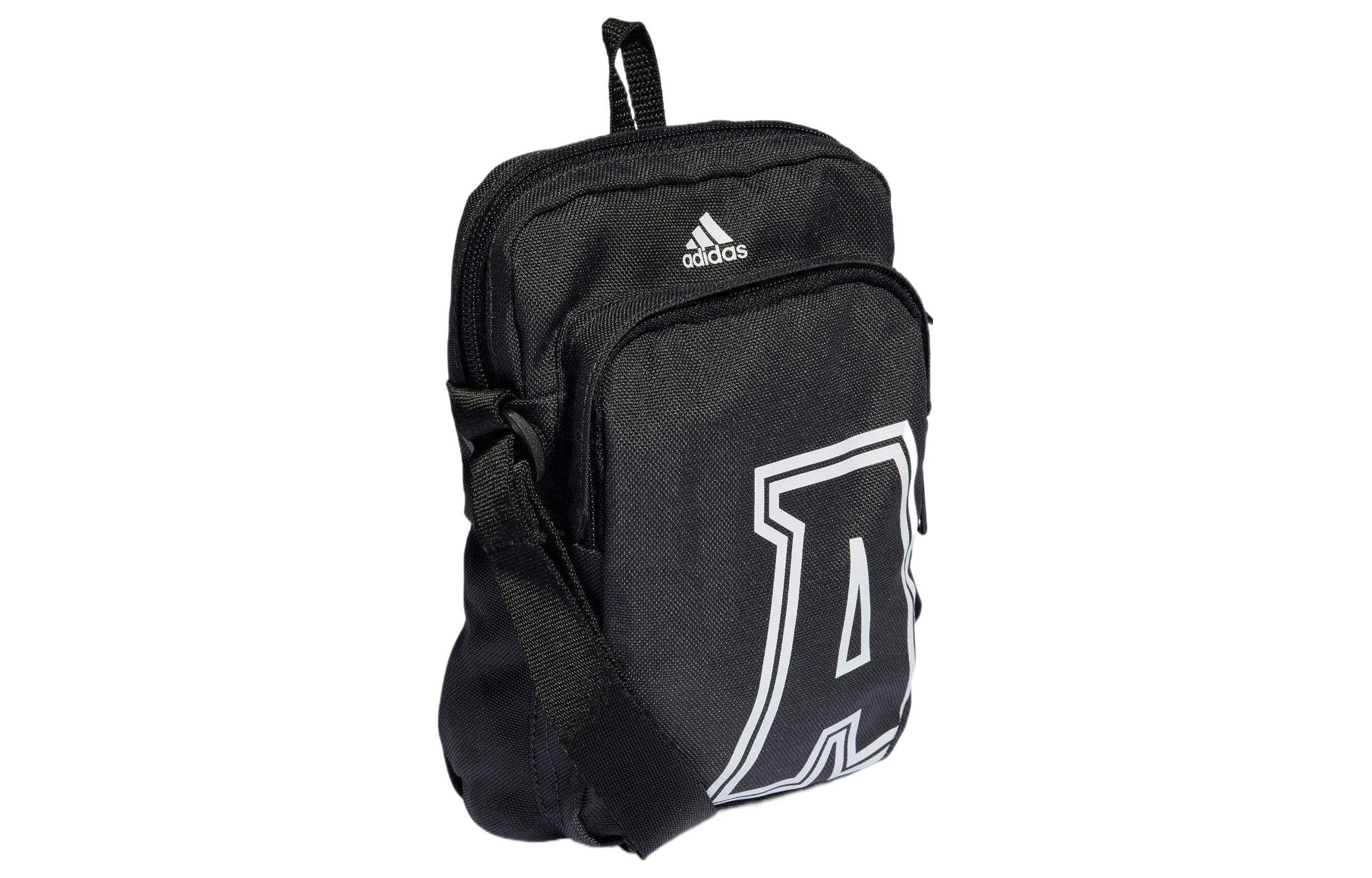 adidas Classic Brand Love Initial Print Organizer Bag 'Grey' IJ5633 - 2