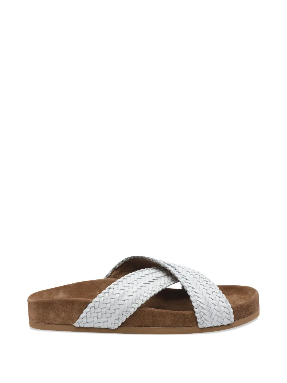 woven round-toe sandals - 1