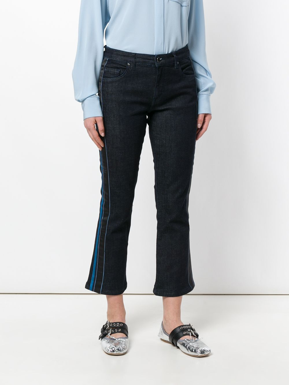 flared cropped jeans - 3